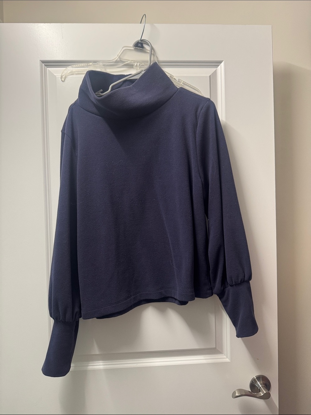 Dudley Stephens Navy Funnel Neck Pullover